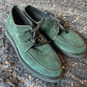 Nila&Nila green suede shoes size 38/ 7.5